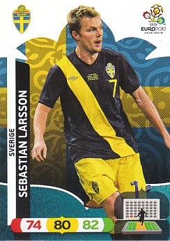 Sebastian Larsson Sweden Panini UEFA EURO 2012 #209
